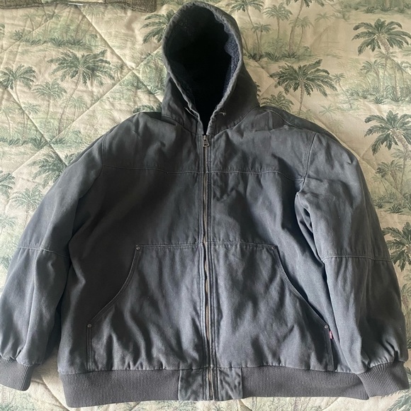 Levi's Other - Levi’s Mens Olive Sherpa lined Cotton Utility Jacket 4XL Like New​​​​​​​​​​​